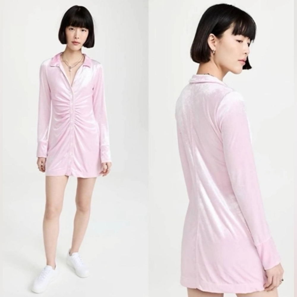 Free People "Shayla" Mini Velvet Dress NWOT